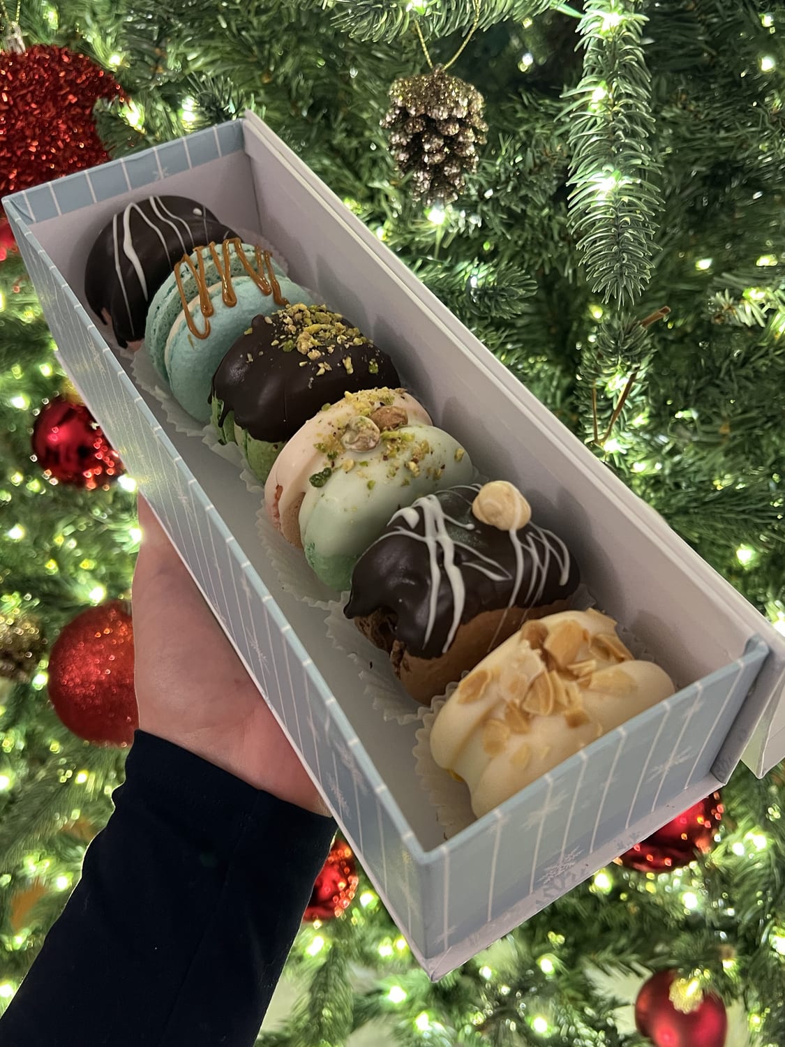 Holiday Macaron Box of 6 — handmade dessert from Yummy Place, Sault Ste. Marie